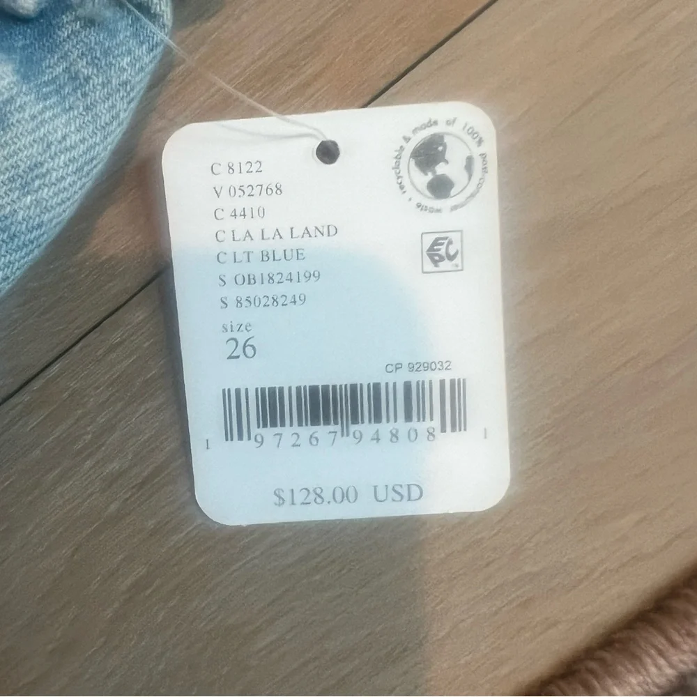 We The Free Blue Boyfriend Jeans Relaxed Fit - Picture 4 of 6